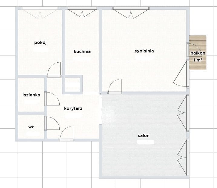 Mieszkanie 3 pokojowe na Sprzedaż