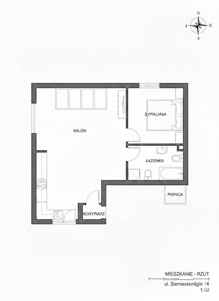 Mieszkanie 2 pokojowe na Sprzedaż