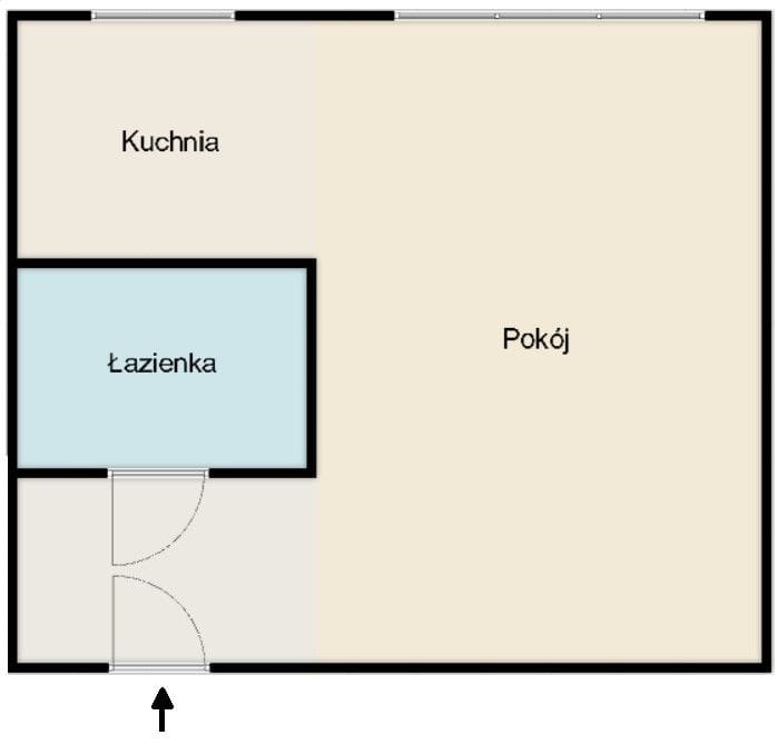 Mieszkanie 1 pokojowe na Sprzedaż