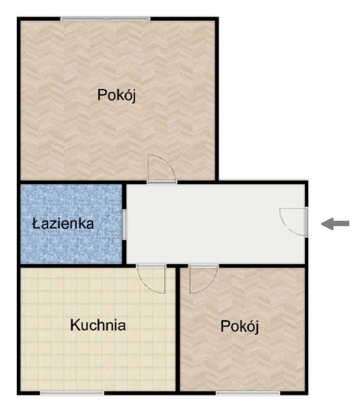 Mieszkanie 2 pokojowe na Sprzedaż